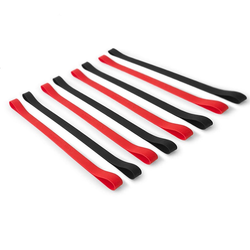 GRIFITI Band Joes 18" x 1", 36" Circumference, 11.46" Diameter 8 Pack Insanely Stretchy Jumbo Extra Large Rubberbands Size Giant Office, Art, Cooking, Exercise, Notebook, Bag Wraps, Big Long Silicone bands Rubber Colorful Elastic Bander - Image 1